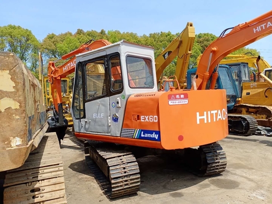 Motor Quancai HITACHI EX60 Excavadora de 6 toneladas Excavadora de rastreo con capacidad de cubo de 0,32 m3