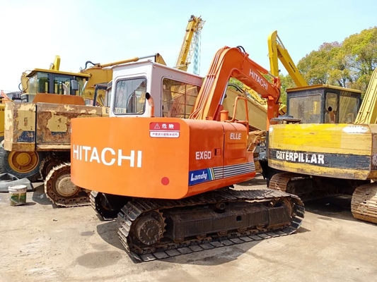 Motor Quancai HITACHI EX60 Excavadora de 6 toneladas Excavadora de rastreo con capacidad de cubo de 0,32 m3