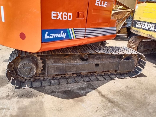 Motor Quancai HITACHI EX60 Excavadora de 6 toneladas Excavadora de rastreo con capacidad de cubo de 0,32 m3
