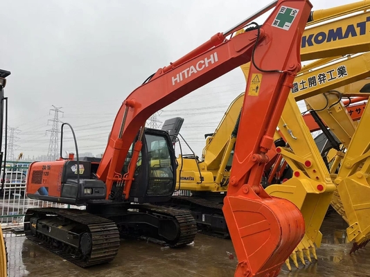 Excavadora HITACHI EX120 de segunda mano de 12 toneladas con excelentes condiciones de trabajo