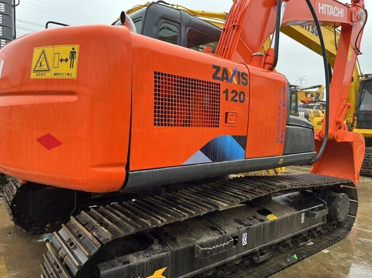 Excavadora HITACHI EX120 de segunda mano de 12 toneladas con excelentes condiciones de trabajo