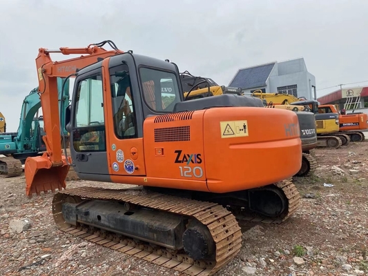Excavadora HITACHI ZX120 de segunda mano de 12 toneladas con y excelente estado de trabajo