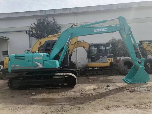 Buen rendimiento Kobelco SK140 excavadora máquina de movimiento de tierra de segunda mano en Shanghai