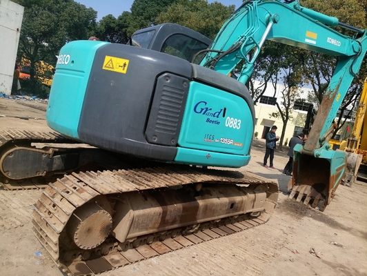 KOBELCO Excavadora de rastreo usada SK135S en buen estado original de pintura excavadora hidráulica