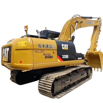 Excavadora usada CAT 320D Maquinaria de construcción Excavadora de rastreo Japón Original 90%