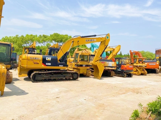 Excavadora usada CAT 320D Maquinaria de construcción Excavadora de rastreo Japón Original 90%