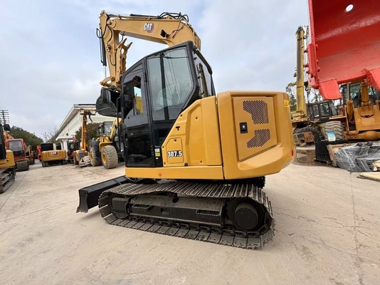 Excavadora mini Caterpillar 307.5 usada de Japón Horas bajas y peso de la máquina de 7500 KG