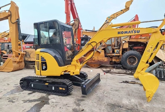 Mini Excavadora KOMATSU PC35 Excavadora de segunda mano con bajo consumo de combustible y hecha en Japón