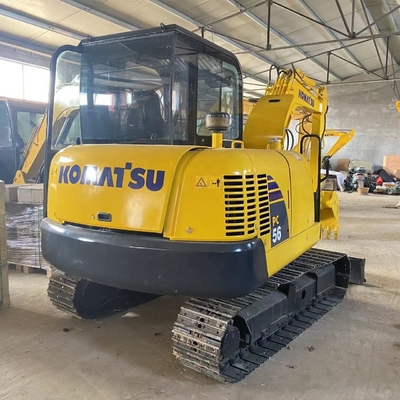 Mini Excavadora 5.6TON Excavadora de rastreo KOMATSU PC56 usada en Japón con bajo consumo de combustible