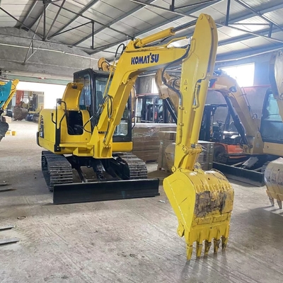Mini Excavadora 5.6TON Excavadora de rastreo KOMATSU PC56 usada en Japón con bajo consumo de combustible