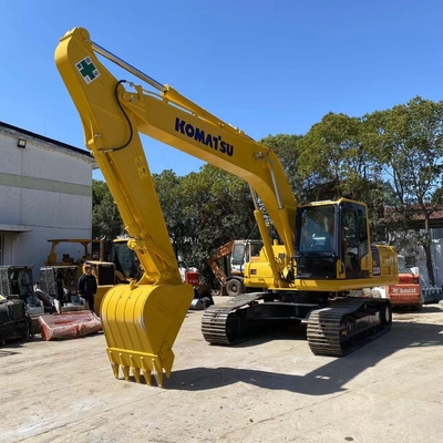 Excavadora hidráulica de excavadora de rastreo amarilla Komatsu PC220 Excavadora con bajo consumo de combustible