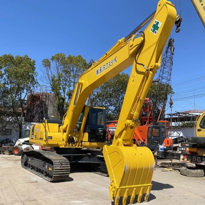 Excavadora hidráulica de excavadora de rastreo amarilla Komatsu PC220 Excavadora con bajo consumo de combustible