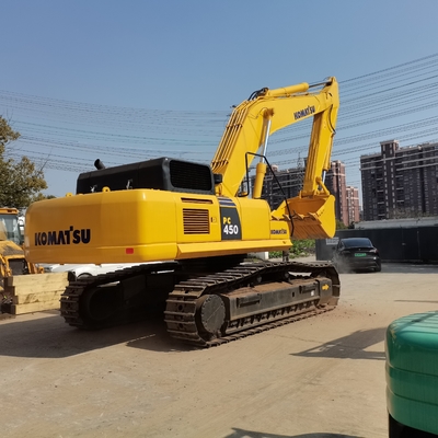 Japón Importa excavadora Komatsu PC450 de segunda mano Excavadora de 45 toneladas usada en el patio de Shanghai