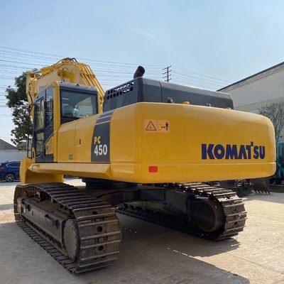 Japón Importa excavadora Komatsu PC450 de segunda mano Excavadora de 45 toneladas usada en el patio de Shanghai