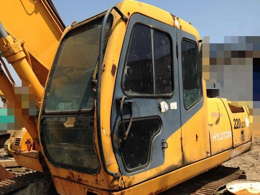 Corea Original 22Ton Hyundai 220LC-5 de segunda mano Excavadora de rastreo con buen rendimiento