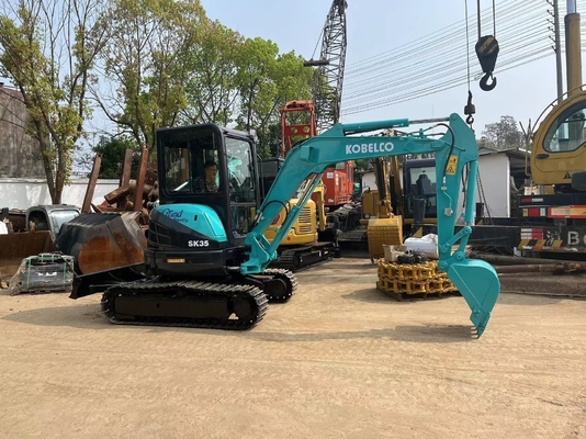 Kobelco SK35 Máquina de excavadora hidráulica 3 toneladas máquina de rastreo con y color original