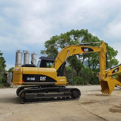 Excavadora usada Caterpillar 315D con pintura original y motor diesel hecho en Japón