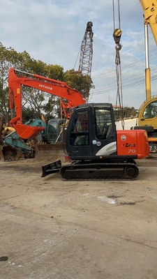 Excavadora de excavadora usada original japonesa Hitachi zx70 con motor EPA y diseño de excavadora