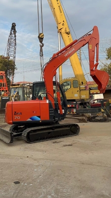 Excavadora de excavadora usada original japonesa Hitachi zx70 con motor EPA y diseño de excavadora
