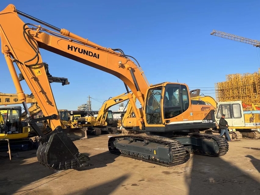Trabajos de construcción Excavadora utilizada Hyundai 220LC-9S con motor original de Corea