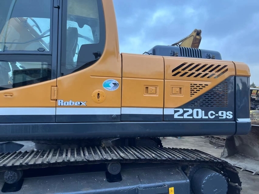 Trabajos de construcción Excavadora utilizada Hyundai 220LC-9S con motor original de Corea