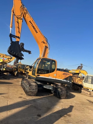 Trabajos de construcción Excavadora utilizada Hyundai 220LC-9S con motor original de Corea