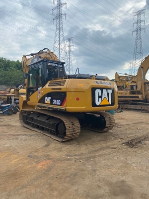 Excavadora Caterpillar CAT 318D en excelente estado de uso con poca duración 0-2000