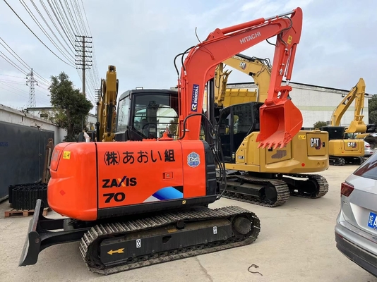 7T Mini Excavadora Hitachi zx70 Crawler Mini Excavadora con motor EPA Usado original de Japón