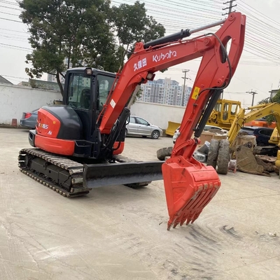 Bajas horas de trabajo excavadora de 6 toneladas KUBOTA KX165-5 original de Japón mini excavadora hidráulica