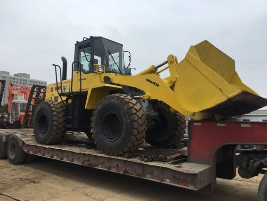Una cargadora de ruedas de 20 toneladas usada de Komatsu WA320 con motor original y bomba hidráulica Liyuan
