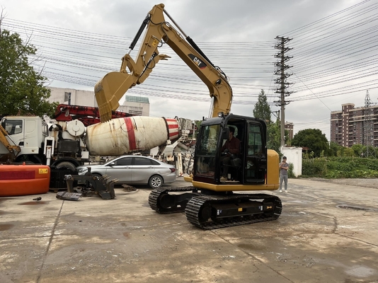 Excavadora Caterpillar usada en buen estado CAT 307E2 Excavadora de ruedas con motor japonés
