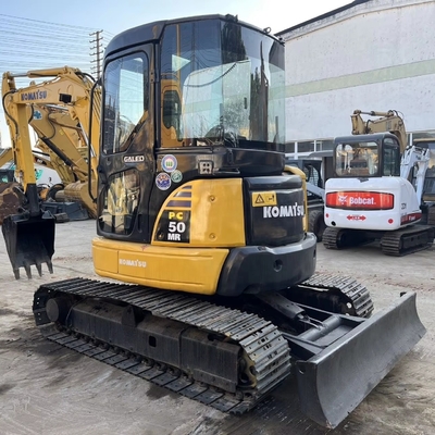 Buena condición excavadora Komatsu PC50 de segunda mano color original y tipo de rastreador