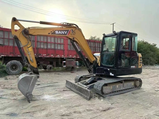 Excavadora de 5 toneladas utilizada Sany SY55 pintura original Excavadora hidráulica de tamaño mediano