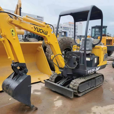 20KW Yuchai YC20-8 mini excavadora de 2 toneladas Bajas horas de trabajo 0-2000 Excavadora de rastreo