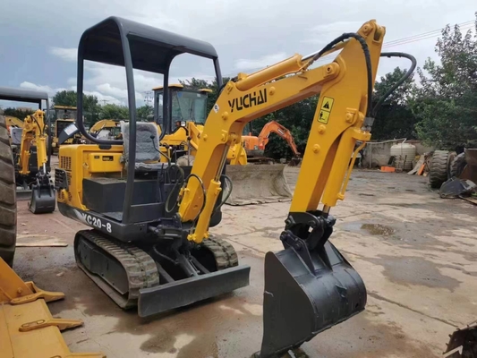 20KW Yuchai YC20-8 mini excavadora de 2 toneladas Bajas horas de trabajo 0-2000 Excavadora de rastreo