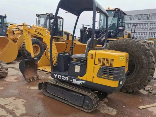 20KW Yuchai YC20-8 mini excavadora de 2 toneladas Bajas horas de trabajo 0-2000 Excavadora de rastreo