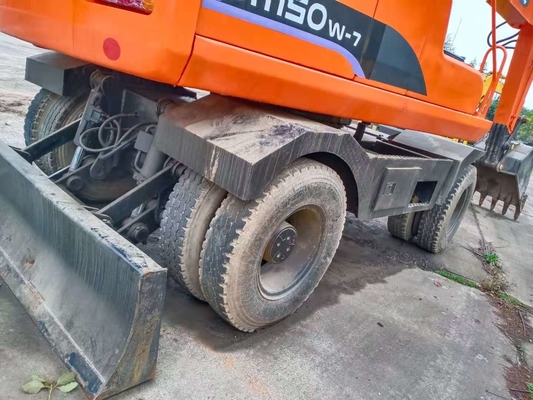 Ventajas de las horas bajas Doosan DH150W-7 de segunda mano Excavadora hidráulica de excavadora