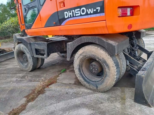 Ventajas de las horas bajas Doosan DH150W-7 de segunda mano Excavadora hidráulica de excavadora