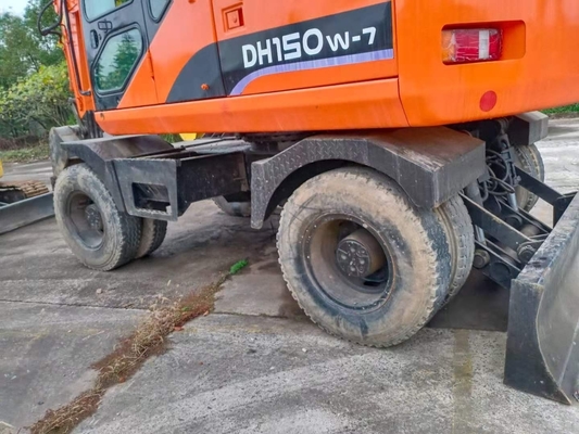 Excavadora de tractores usados Doosan DH150W-7 de alta eficiencia operativa con motor japonés