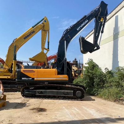 Excavadora Hyundai 305lc-9t usada con bomba hidráulica Liyuan y motor HINO