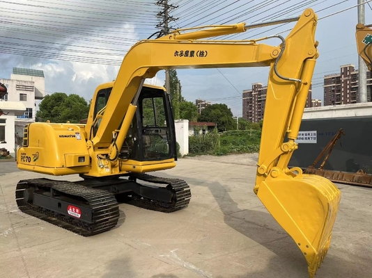 Excavadora Komatsu PC70 de segunda mano en excelentes condiciones con capacidad de 0.38m3