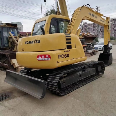 Excelente estado de uso Komatsu PC60 Excavadora de 6 toneladas lista para trabajar Excavadora de rastreo