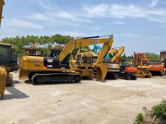 Motor japonés original 20T Excavadora usada de trabajo pesado Cat 320D en excelentes condiciones