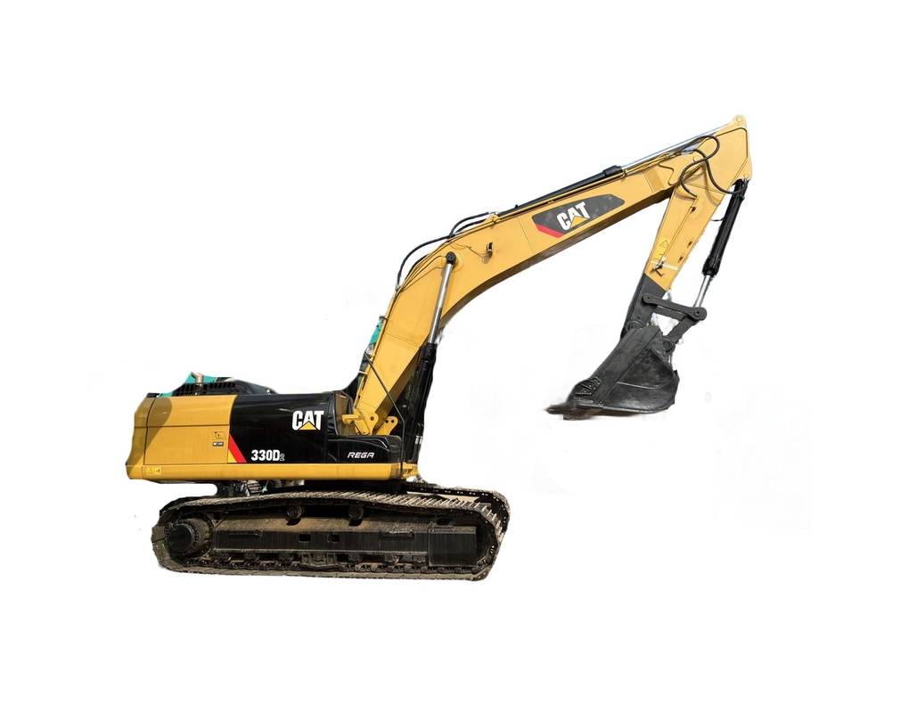 CAT 330D2 Excavadora usada con cilindro hidráulico Liyuan y cubo de 0.3M3 en buen estado