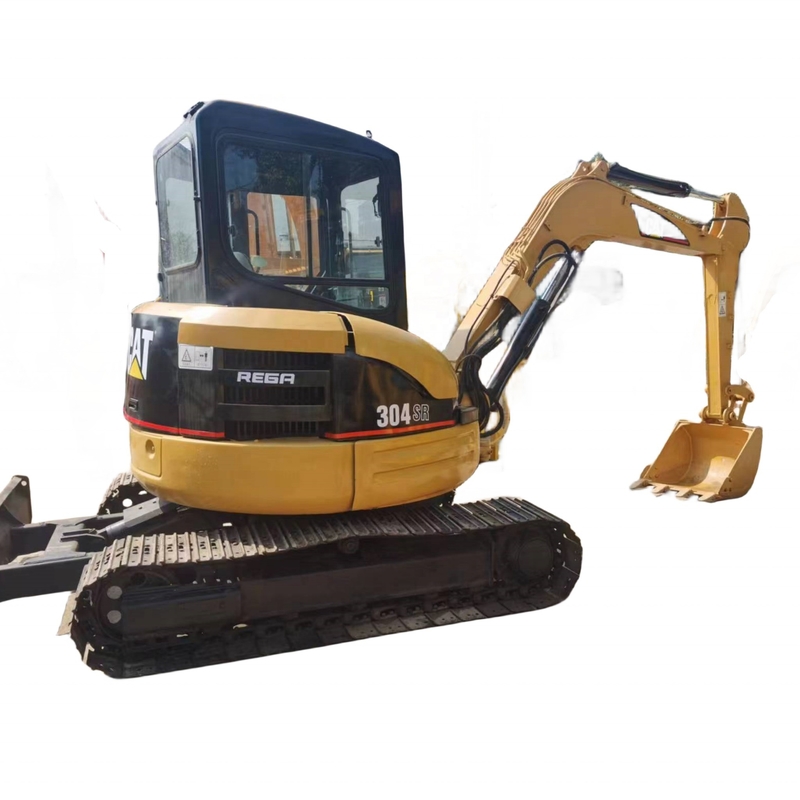 Excavadora CAT 304SR en buen estado, con pocas horas de trabajo y una capacidad de 0.1m3