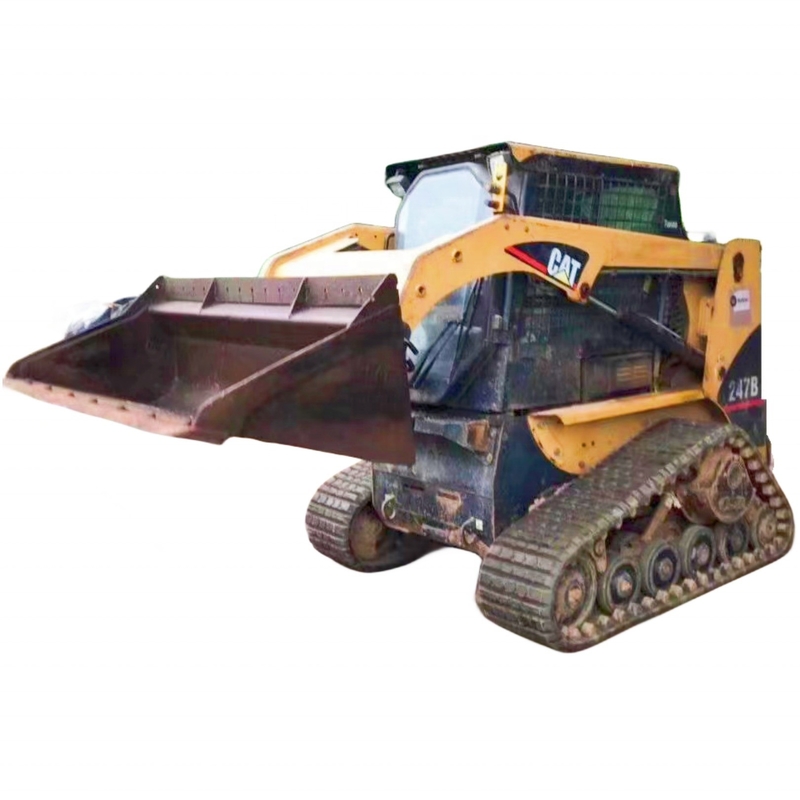 Japón Cargador usado CAT 247b Mini Cargador para el hogar fácil de operar Oruga de segunda mano 247b