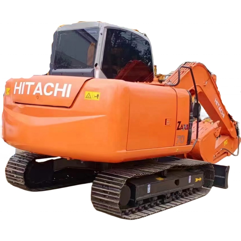 Excavadora usada Hitachi ZX70 de Japón con motor HINO y cilindro hidráulico Liyuan