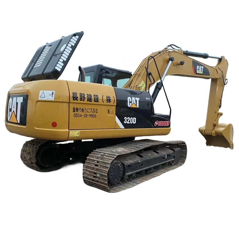 Excavadora de 20 toneladas usada CAT 320D con motor EPA y pintura original GDI Caterpillar 320D