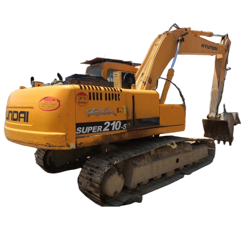 Pintura original de 21 toneladas Corea Robex210w-5 EPA Motor Hyundai 210w-5 Excavadora hidráulica