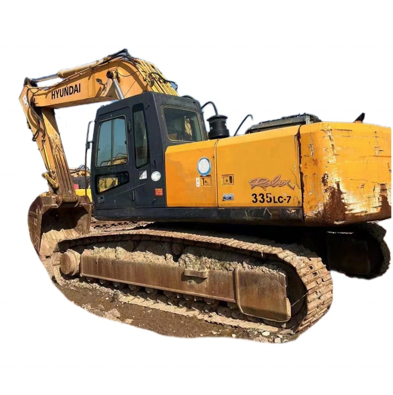33 TON Corea EPA Motor Hyundai 335LC-7 Excavadora hidráulica Excavadora móvil de tipo arrastrador